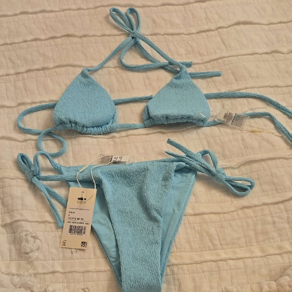 Rusty Aqua Triangle Bikini Set - Picture 5 of 8